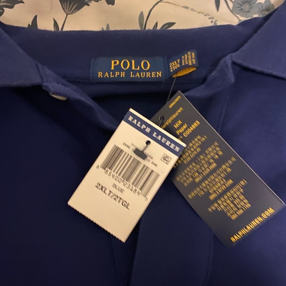 Brand new with tags Blue Polo Ralph Lauren 2XLT - Picture 2 of 3